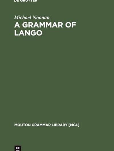 A grammar of Lango