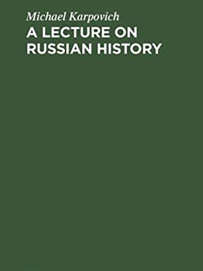 A lecture on Russian history