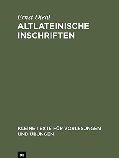 Altlateinische Inschriften