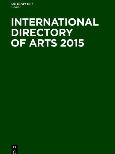 International directory of arts, 2015