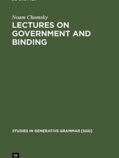 Lectures on government and binding