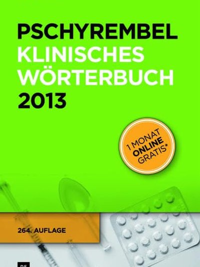 Pschyrembel Klinisches Worterbuch 2013 (German Edition)