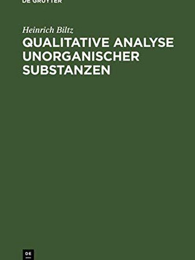 Qualitative Analyse Unorganischer Substanzen