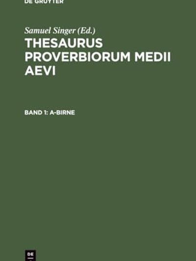 Thesaurus Proverbiorum Medii Aevi